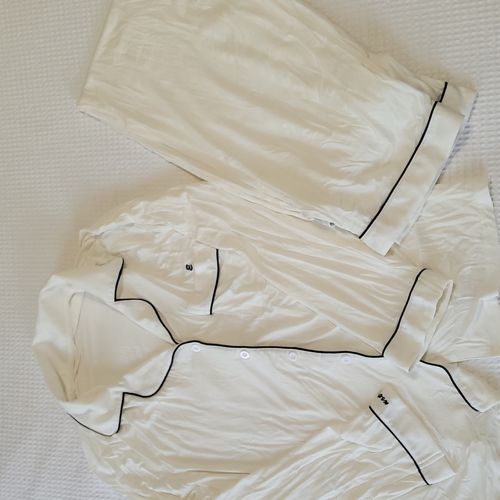 Womens Pajama Sets with Long Sleeve Button Up
